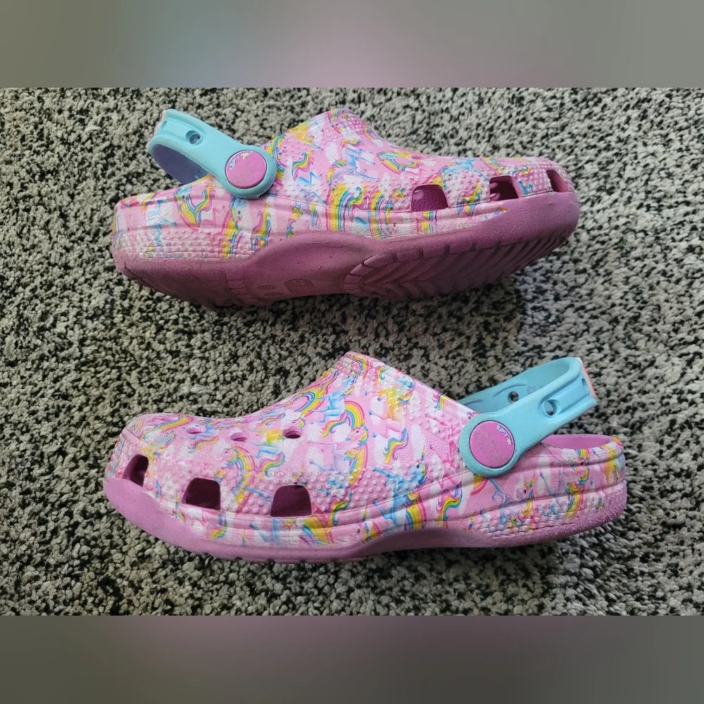 Kids Lisa Frank CROCS Size 12 - Picture 5 of 7